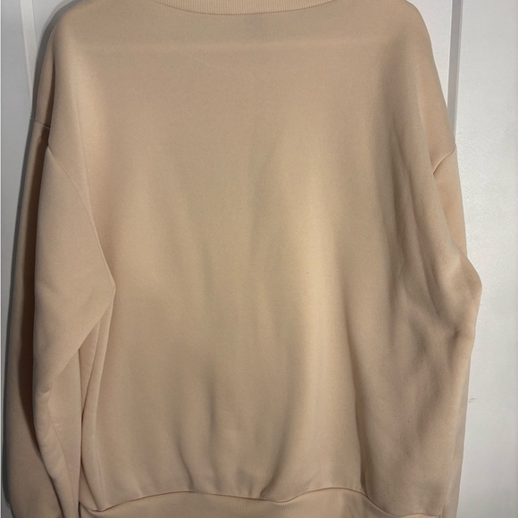 SHEIN Cream Ribbed Sweatshirt - Picture 3 of 3